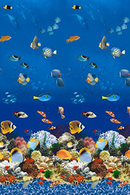 Caribbean 18 x 33 ft Oval Overlap Liner 48 or 52 inch