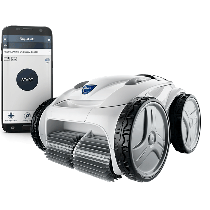 Polaris P965iQ WiFi Capable Robotic Pool Cleaner with 4 Wheel Drive and iAquaLink Control